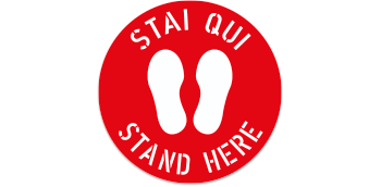 Stai qui - Stand here - Coronavirus Covid-19